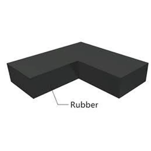Rubber Bearing Bridge 150 mm Thickness Black Color
